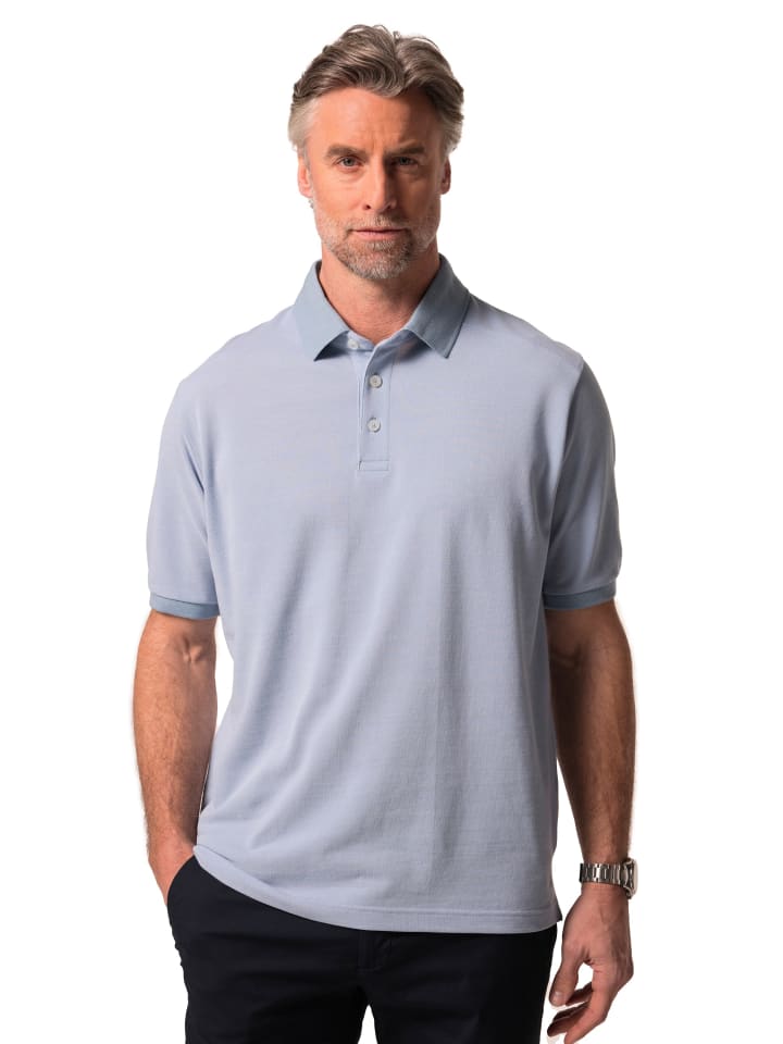 Boston Park Poloshirt in taubenblau günstig kaufen