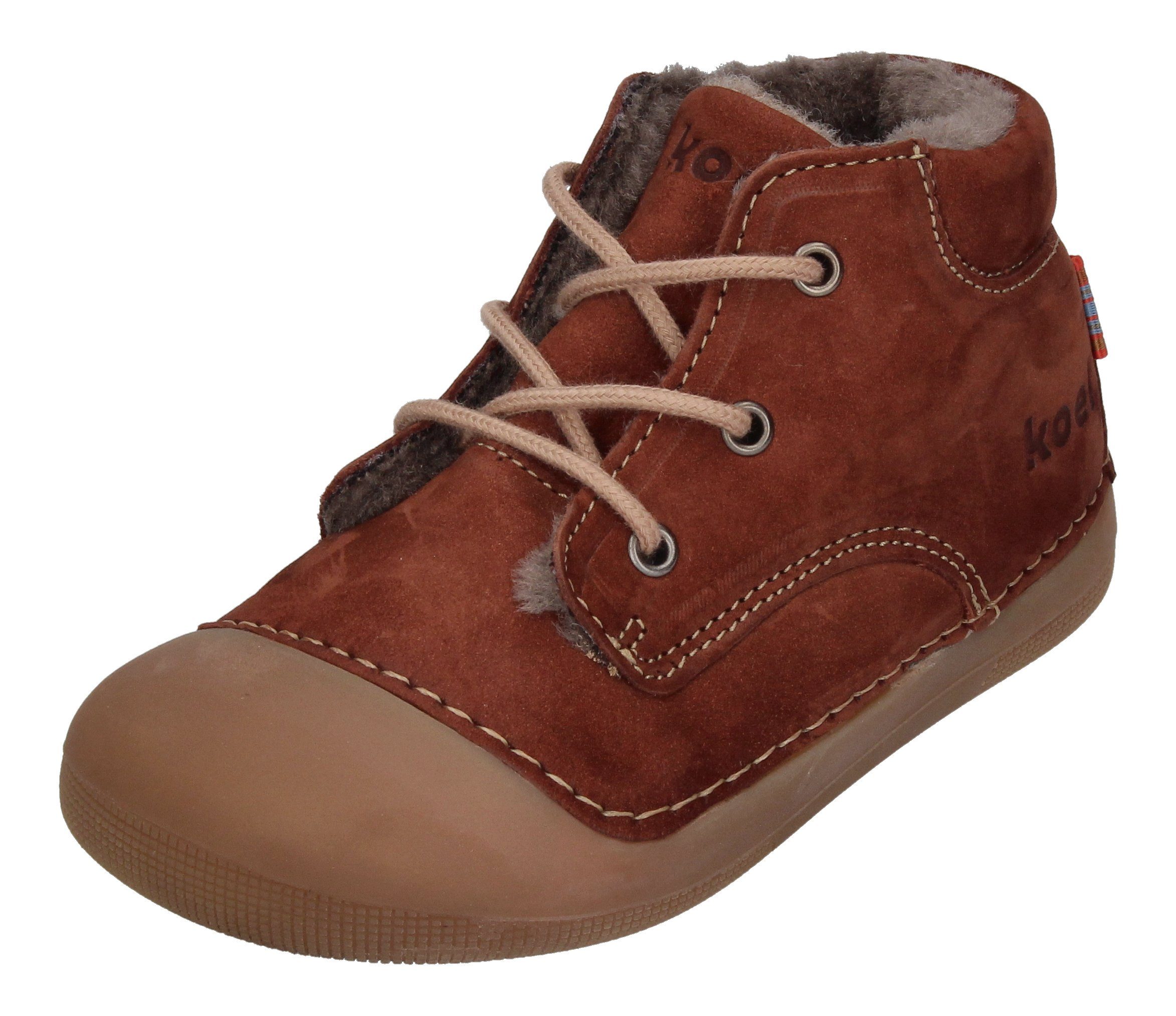 KOEL AVA BIO NUBUK LAMBSWOOL Lauflernschuh Chocolate