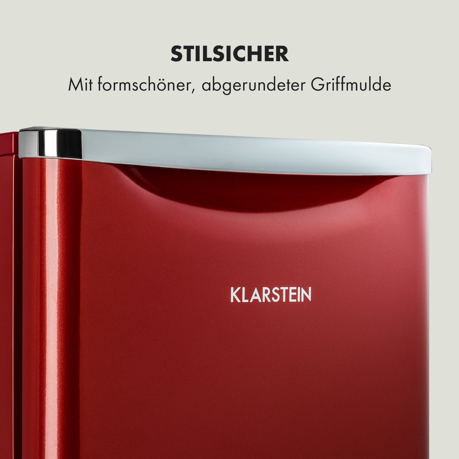 Klarstein Getränkekühlschrank HEA19-Yummy-90Lred 10035213, 84 cm hoch, 45 cm breit