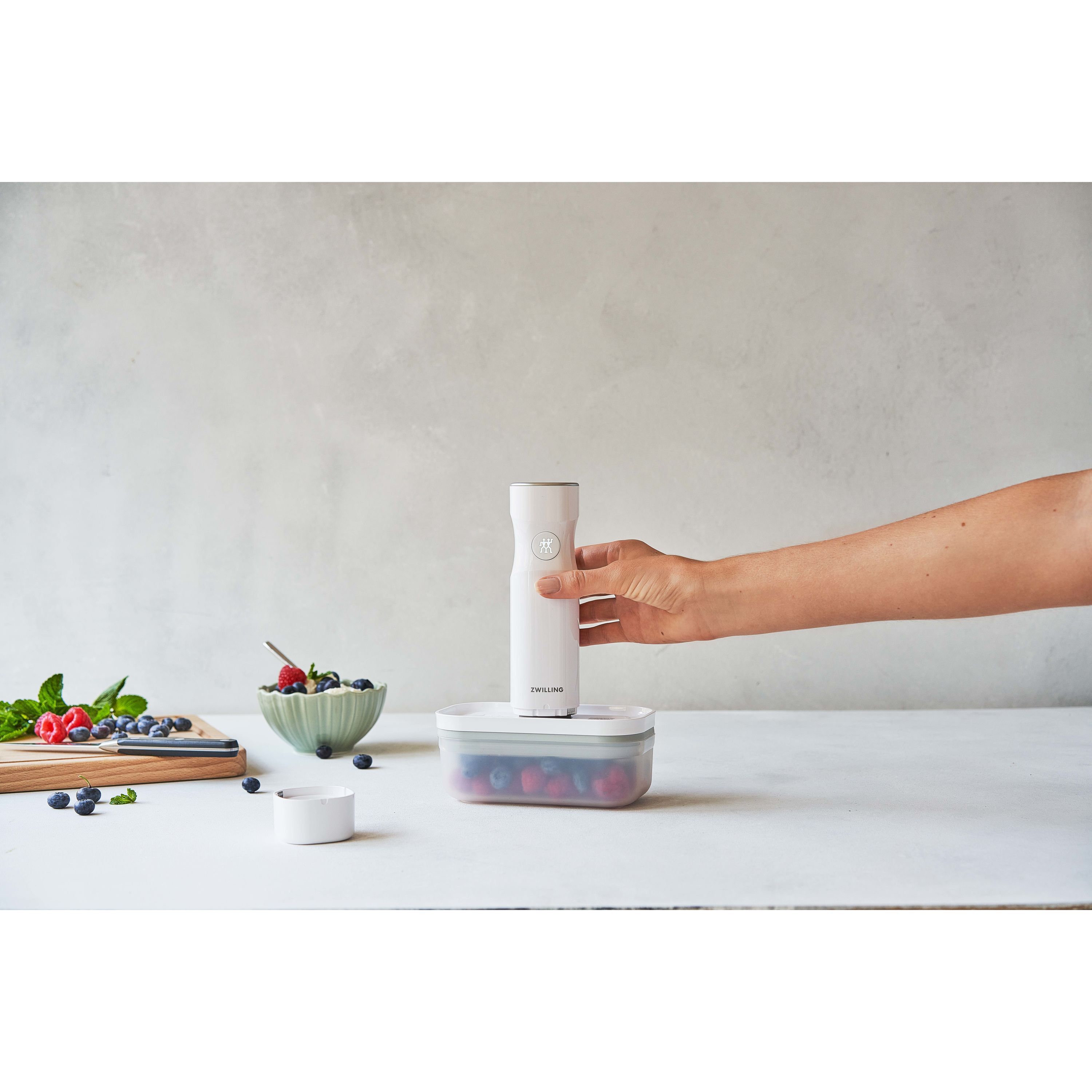 Vakuumbox S, Kunststoff, Semitransparent-Grau