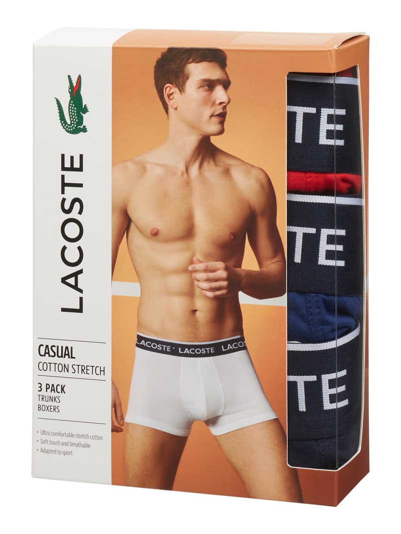 Trunks mit Label-Details im 3er-Pack in marineblau