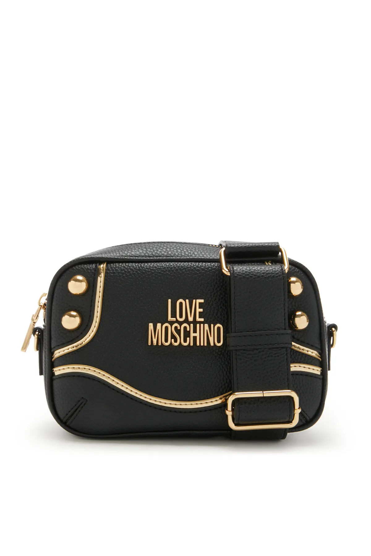 1'ASLAN  Love Moschino Pebble Damen Umhängetasche Schwarz Jc4142pp1il1100a