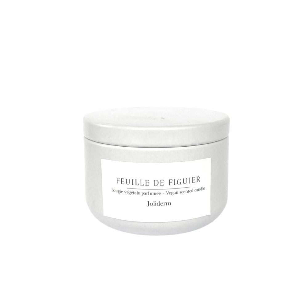 joliderm Bougie de voyage parfumée Feuille de Figuier Bougie parfumée