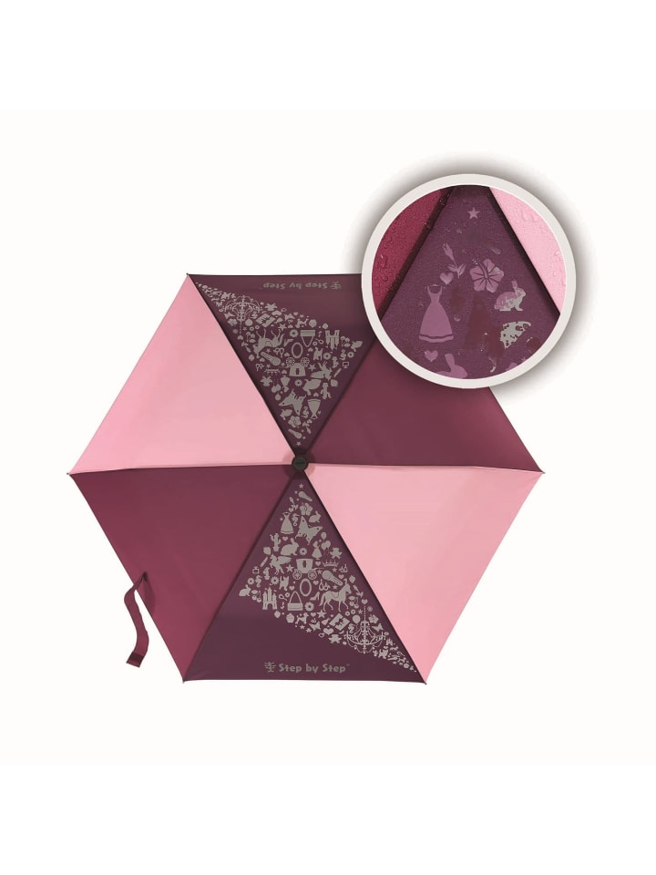 Step by Step Regenschirm Magic Rain EFFECT Berry in lilaLila günstig kaufen onesize