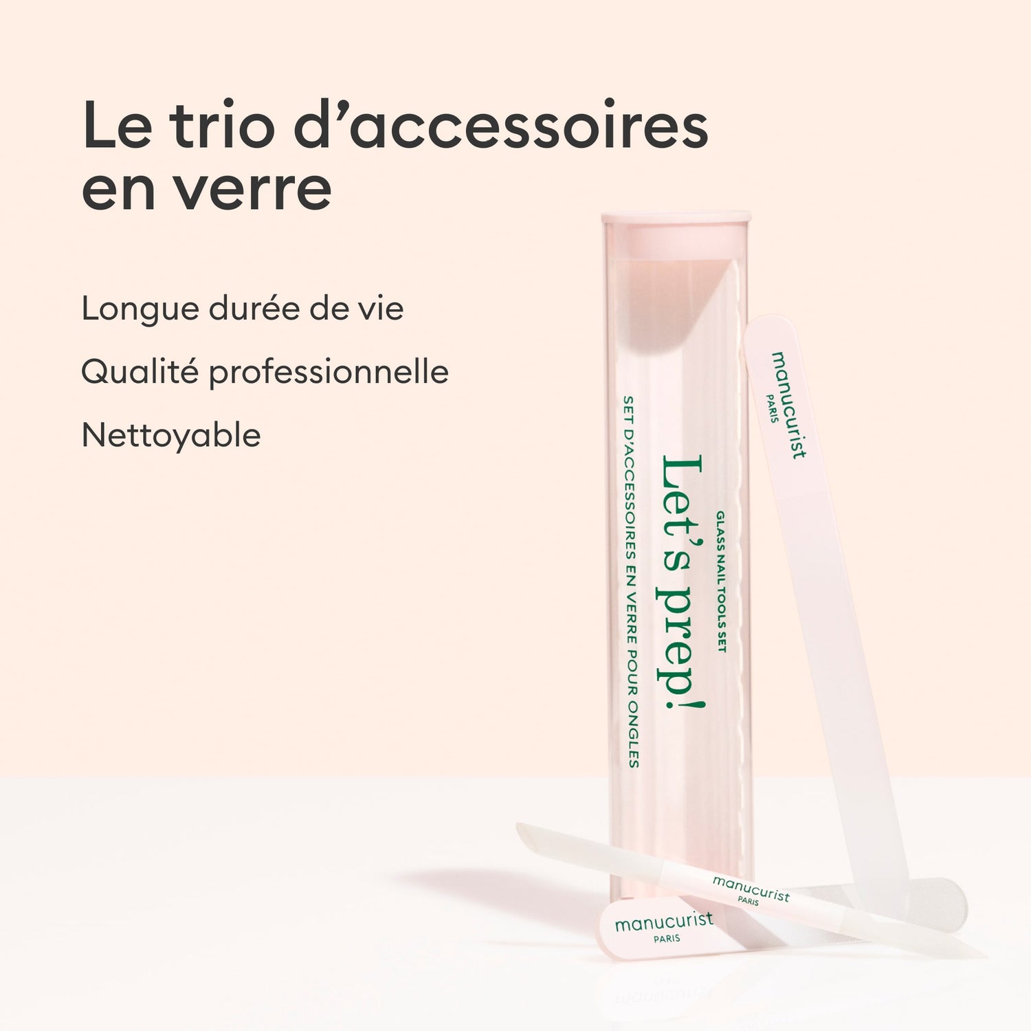 Trio stikla nagu aksesuāri