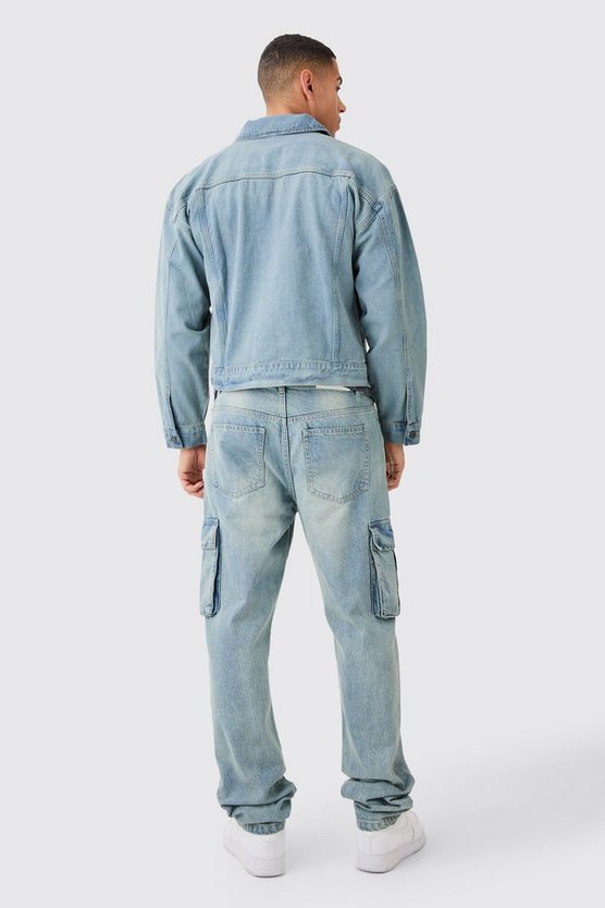 Kastige Jeansjacke
