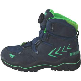 Mustang Schnür Boots in blau