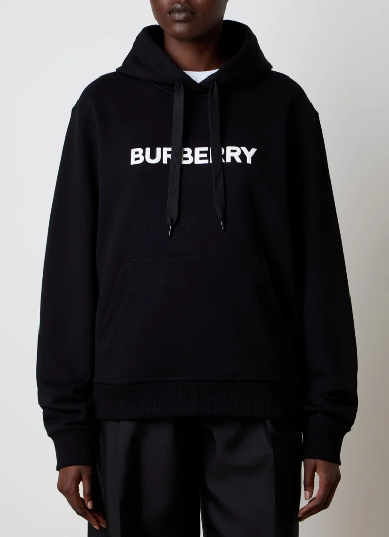 Hanorac cu imprimeu pe curea cu logo Burberry