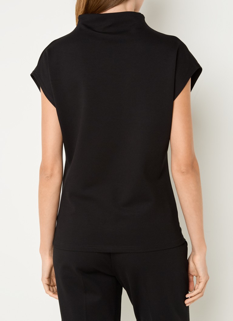 Beaumont Fleur top with stand-up collar