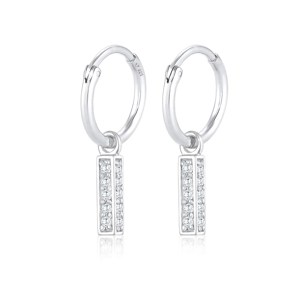 Elli PREMIUM Elli PREMIUM Boucles d'Oreilles Pendentif de tige créole pour femme élégant avec  Boucles d'oreilles