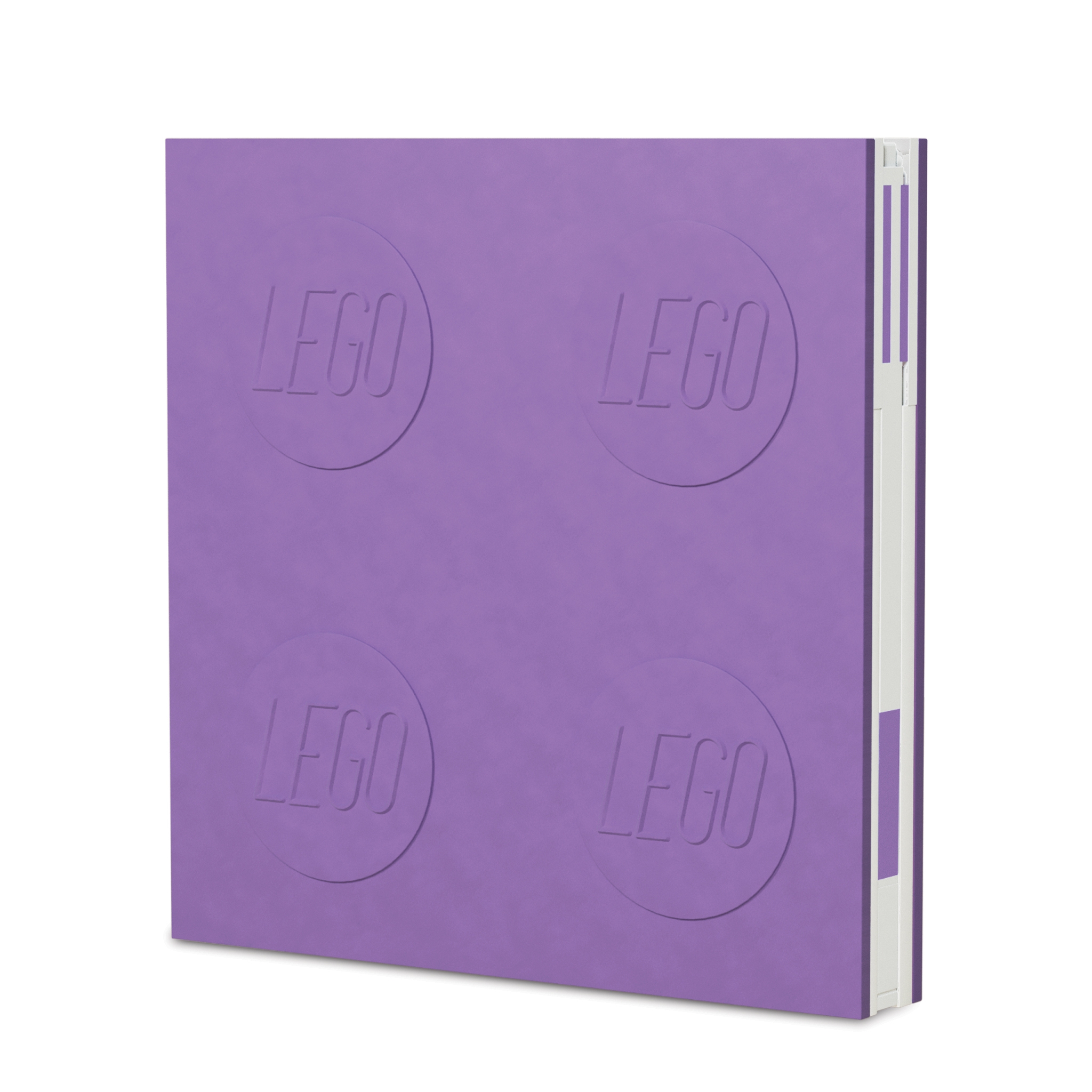 Verschließbares Notizbuch mit Gelschreiber in Lavendel 5007245