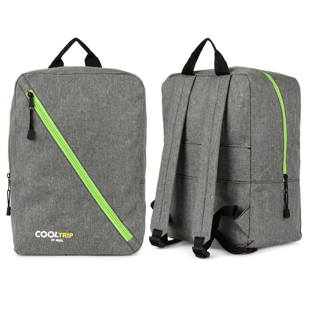 nm_trade Reiserucksack Rucksack Reisetasche Handgepäck RYANAIR 40x20x25 cm Grau, wasserdicht, geräumig, leicht, Volumen 20L, aus Cordura