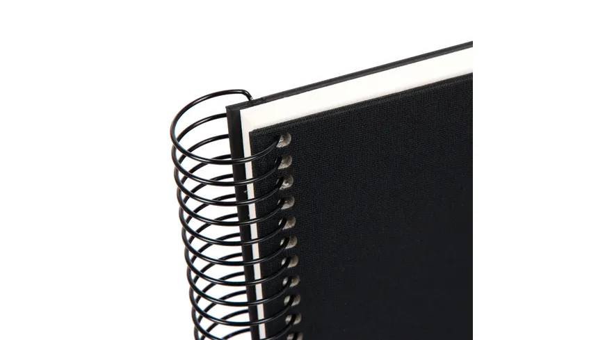 goldbuch Spiralalbum Bella Vista schwarz 24x17 cm mit 40 weiße Seiten