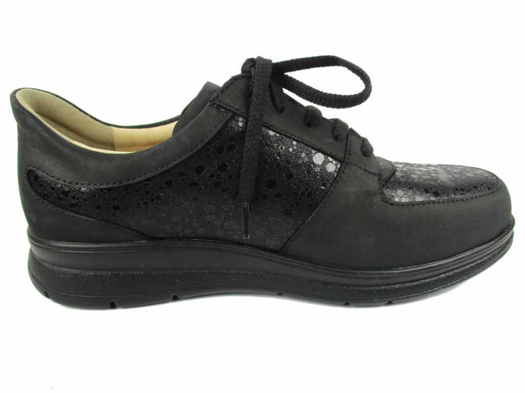 FINN COMFORT Komfort Schnürer schwarz