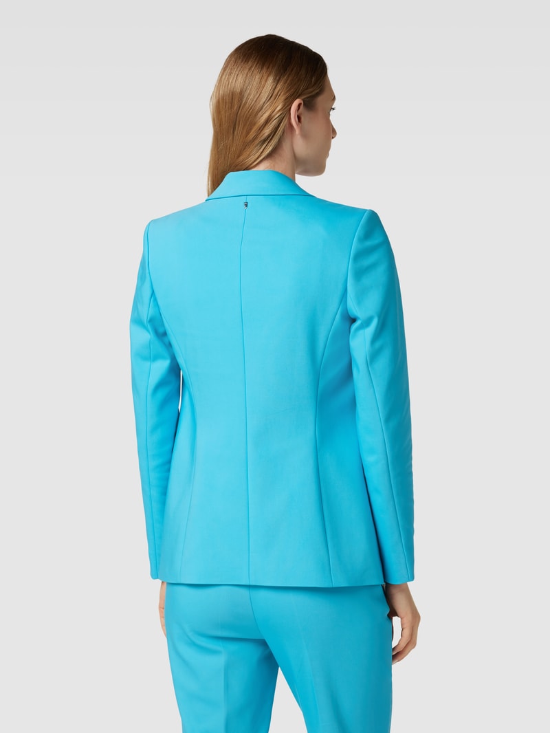 Blazer mit Reverskragen in aqua blau