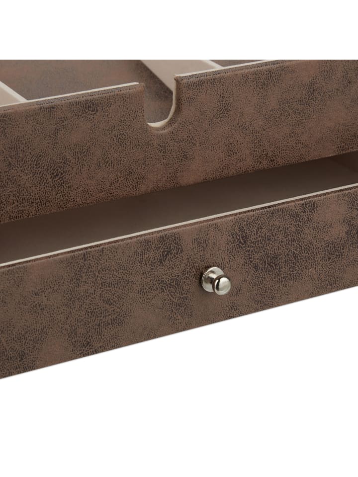 relaxdays Schmuckkästchen in Braun - (B)34 x (H)13 x (T)31 cm günstig kaufen onesize