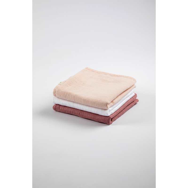 Set de 3 langes Coton Bio unis