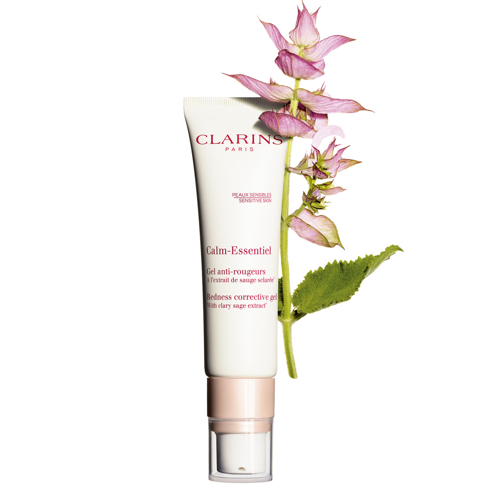 Clarins Calm-Essentiel  Gel anti-rougeurs Al’extrait de sauge sclarée* Soin visage peaux sensibles