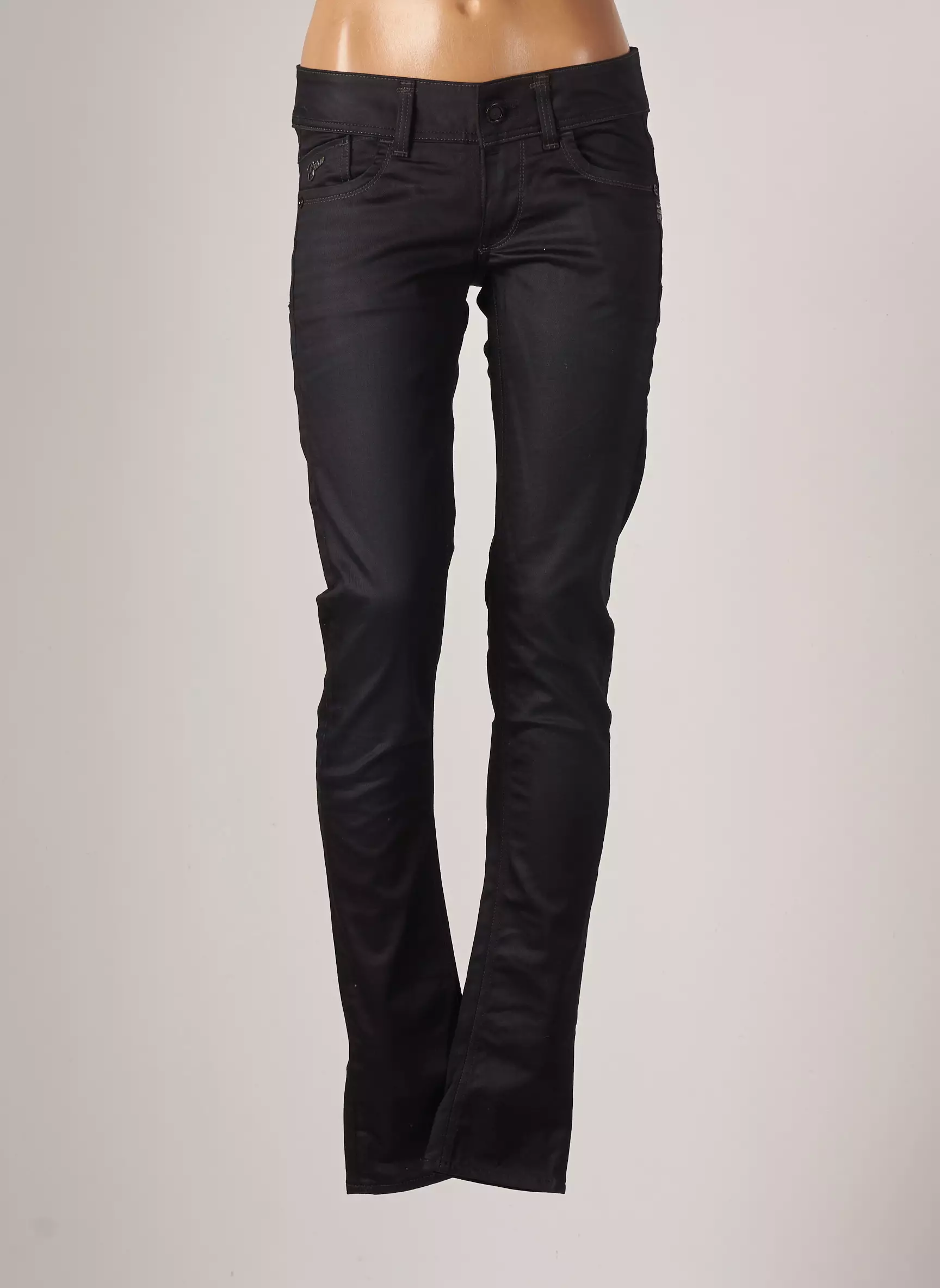 G Star Pantalons Droits Femme couleur noir