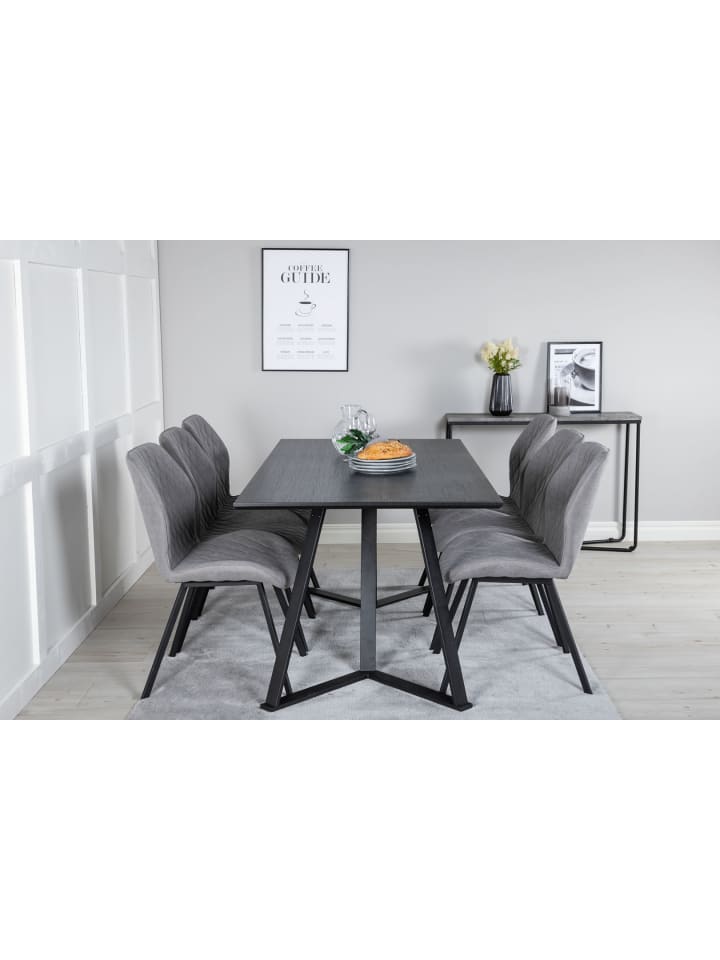 ebuy24 Essgruppe Marina 34 (7-teilig) Grau 90 x 180 cm günstig kaufen onesize