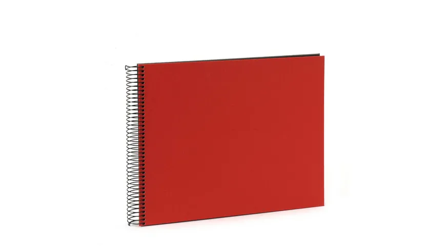 goldbuch Spiralalbum Bella Vista rot mit schwarzen Seiten, 30x34 cm
