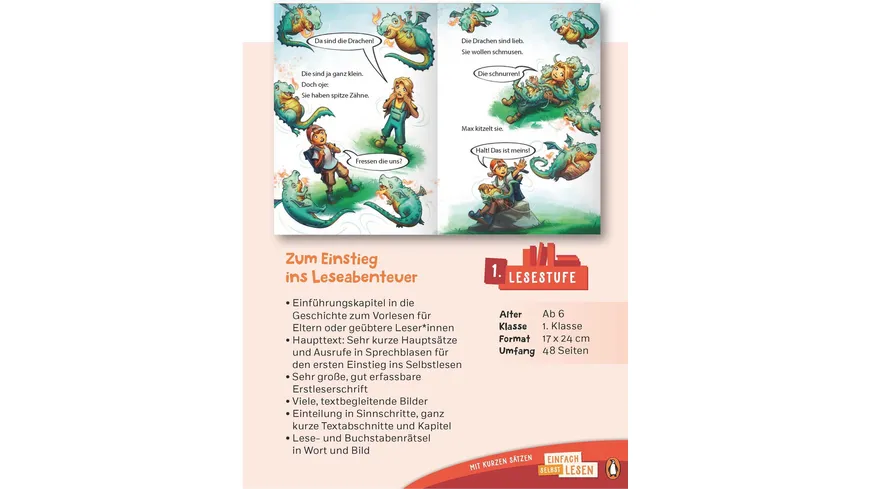 Penguin JUNIOR – Einfach selbst lesen: Endlich ein Einhorn! (Lesestufe 1)