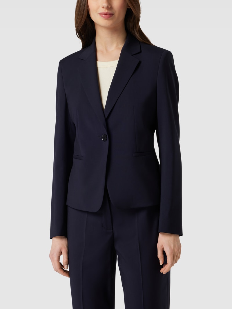 Blazer mit Knopfverschluss Modell 'Jarua' in marineblau