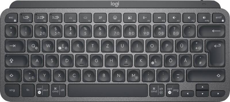 Logitech Tastatur Kabellos QWERTZ mit Bluetooth Graphit 920-010479