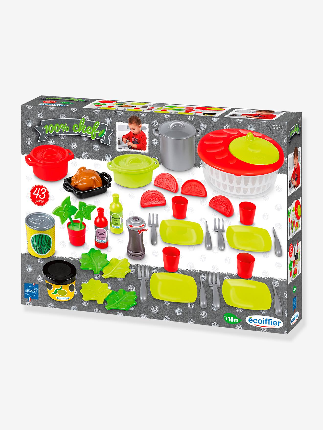 Ecoiffier Kinder Spielküchen-Set ECOIFFIER - grün