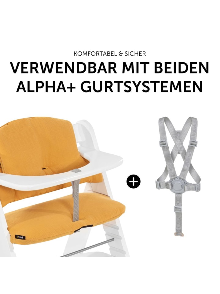 Hauck Sitzkissen / Hochstuhlauflage für Alpha Hochstuhl - in orange,gelb günstig kaufen onesize