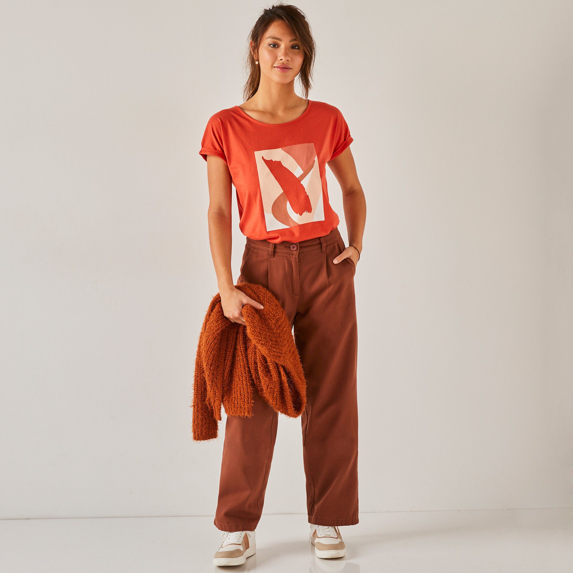 Pantalon droit large, spéciale petites