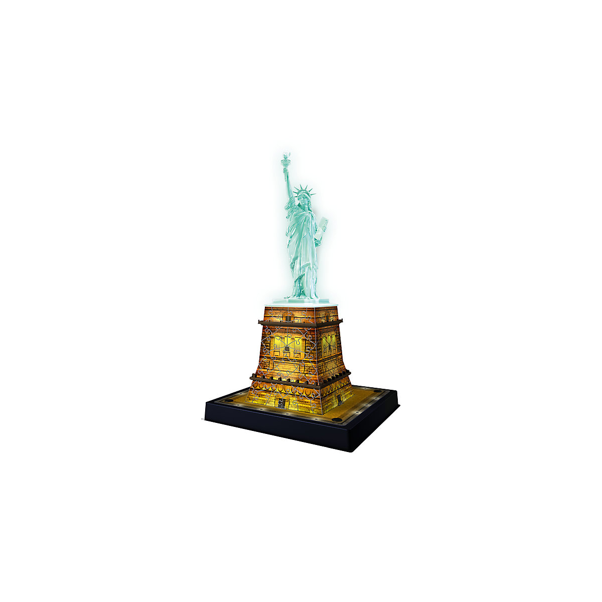 3D-Puzzle Night mit LED, H40 cm, 108 Teile, Freiheitsstatue mit Licht