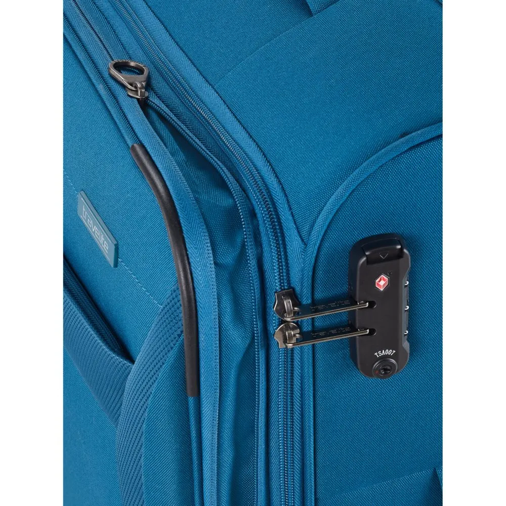 Travelite CHIOS Kofferset mit 4 Rollen Gr. L\/M (inkl. Reisetasche + Beautycase) - Petrol