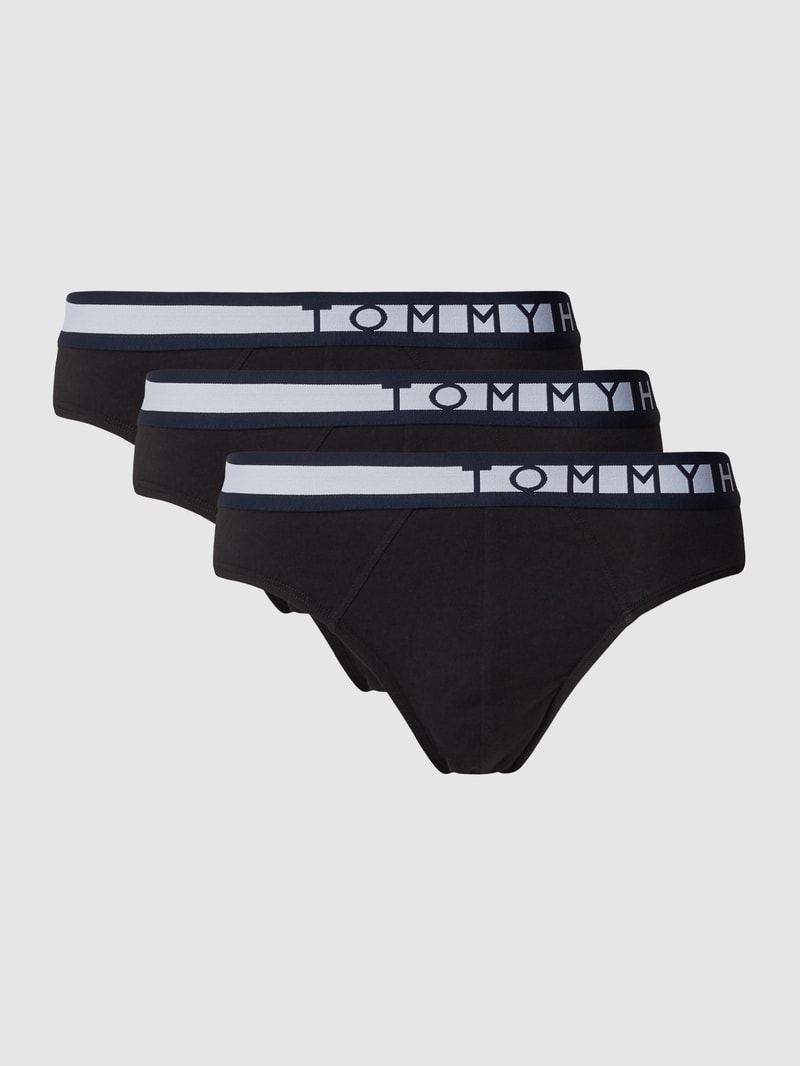 Slip mit Logo-Schriftzug in schwarz