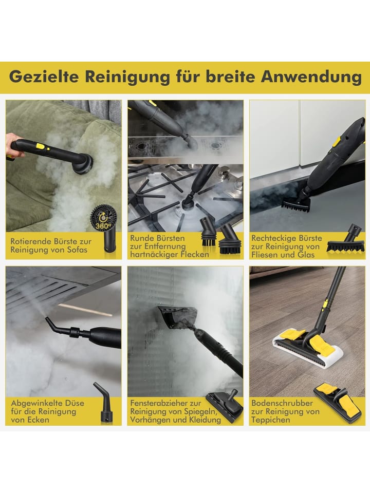 COSTWAY Dampfreiniger 2000W in Gelb günstig kaufen onesize
