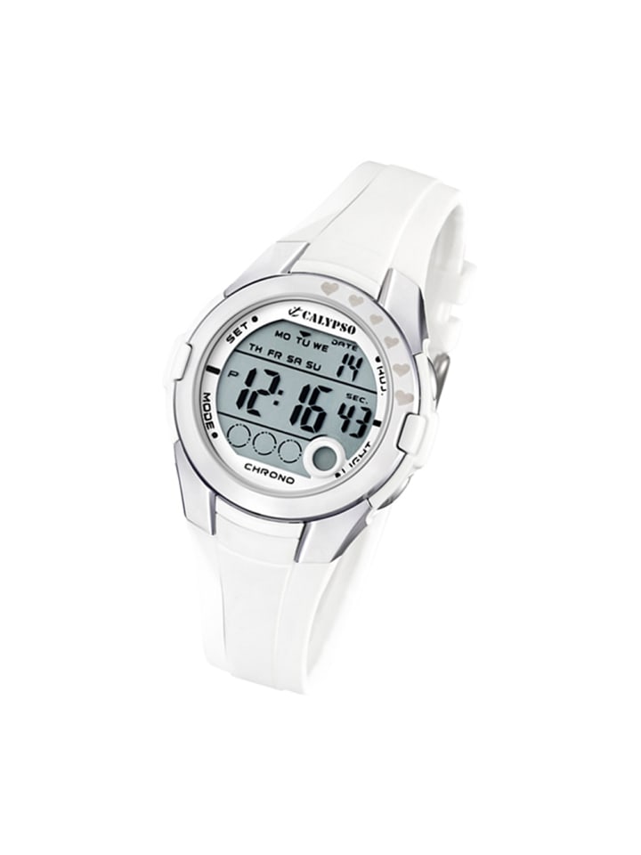 Calypso Digital-Armbanduhr Calypso Junior weiß mittel (ca. 37,3mm) günstig kaufen onesize