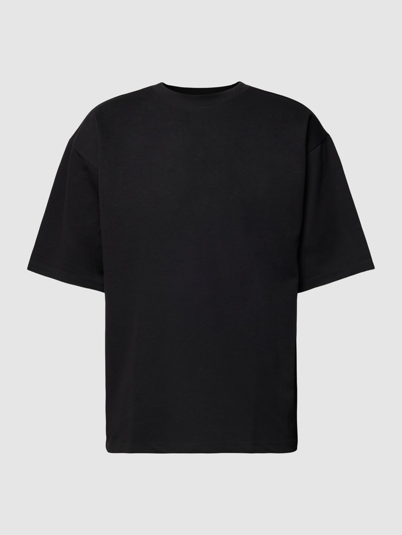 T-Shirt mit Rundhalsausschnitt in schwarz