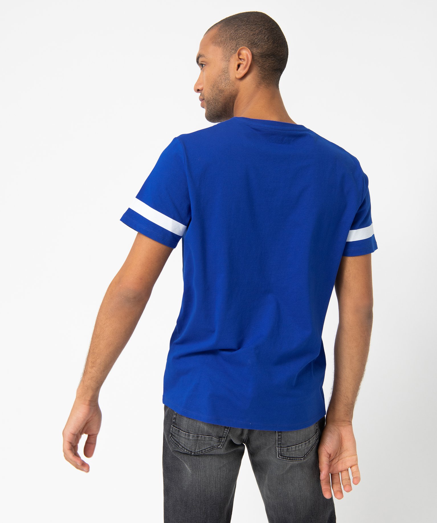 Tee-shirt homme à manches courtes avec inscriptions - Yale gris clair | GEMO
