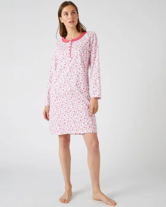 Chemise de nuit jersey manches longues