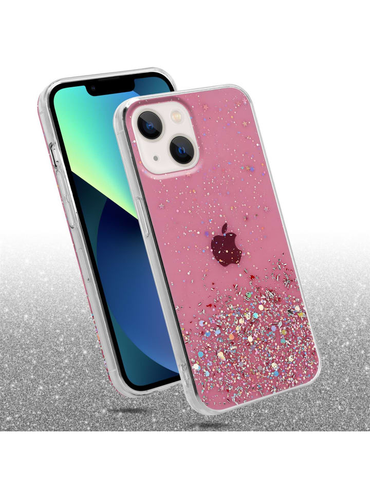 cadorabo Hülle für Apple iPhone 13 Glitter in Rosa mit Glitter günstig kaufen onesize