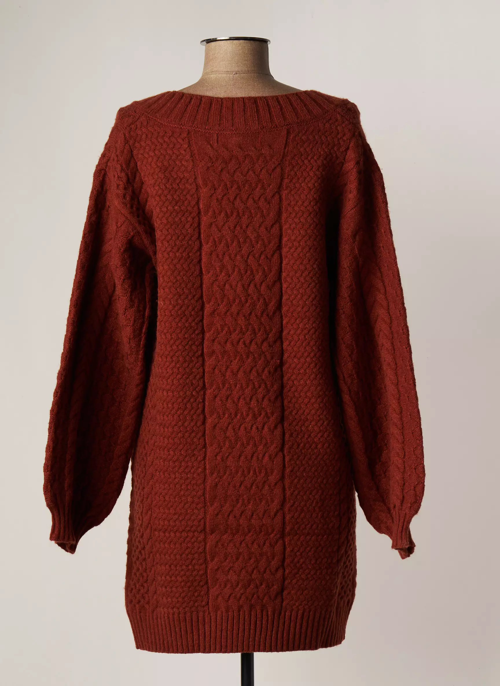 Derhy Robes Pulls Femme couleur marron