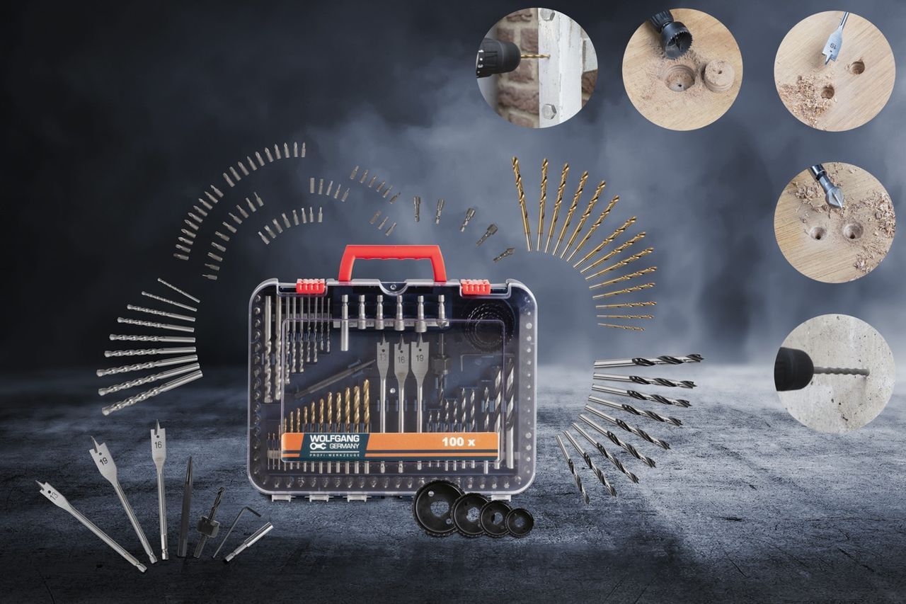WOLFGANG TOOLS WOLFGANG Wolfgang deluxe 100-teiliges Bohrerset