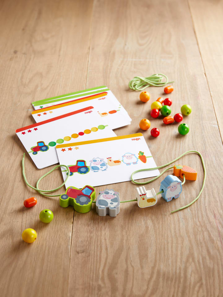 Haba Spiel Fädelspiel Bauernhof-Freunde in mehrfarbig günstig kaufen onesize