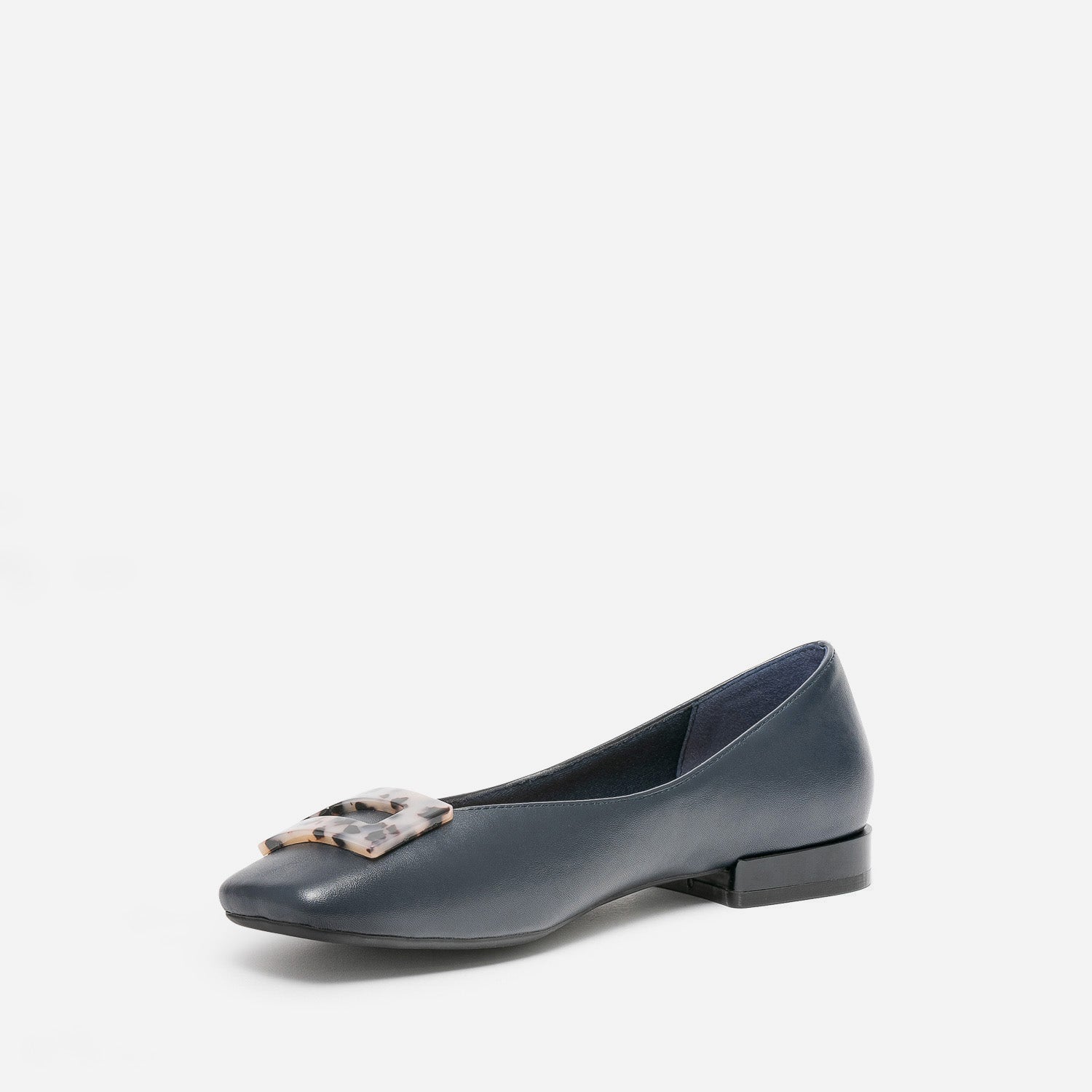 Ballerine marine décor écailles