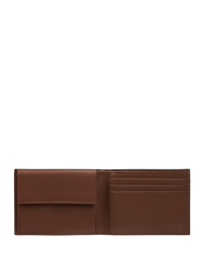 Portemonnaie aus Leder in cognac