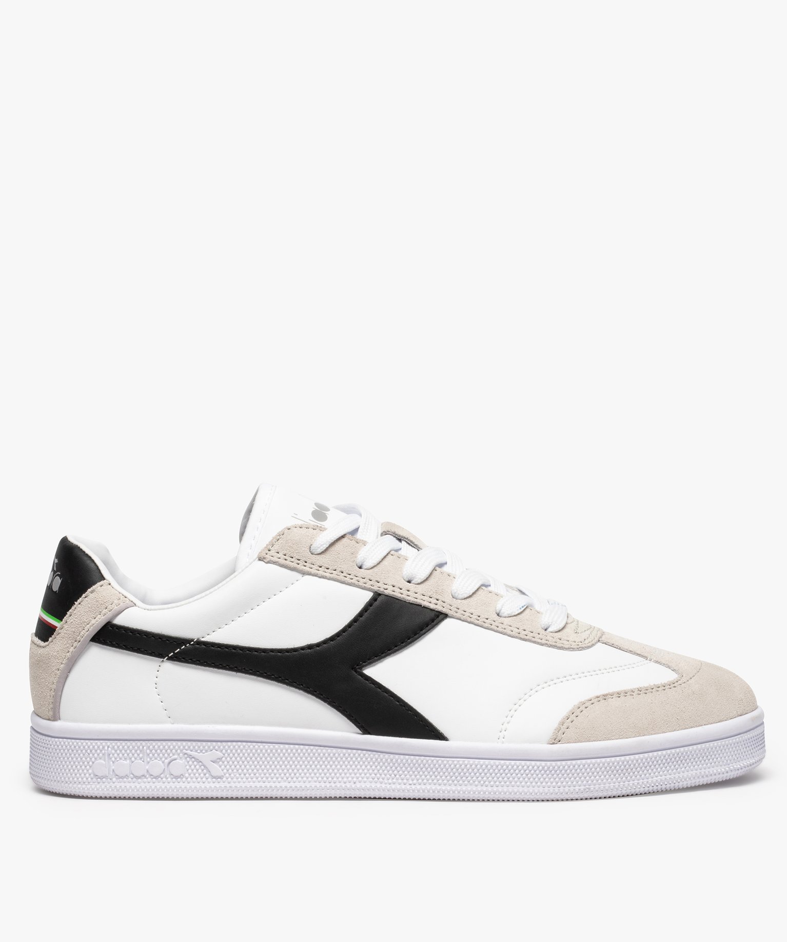 Baskets homme à lacets style rétro - Diadora blanc | GEMO