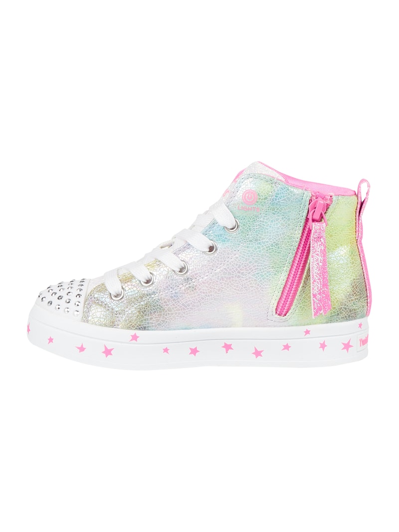 High Top Sneaker mit LEDs Modell 'Unicorn Galaxy' in silber