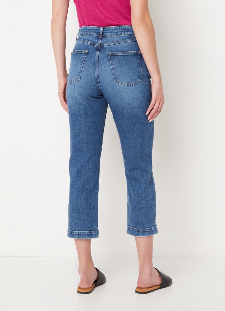 Calça jeans cropped de cintura alta e perna reta Karlie da Phase Eight