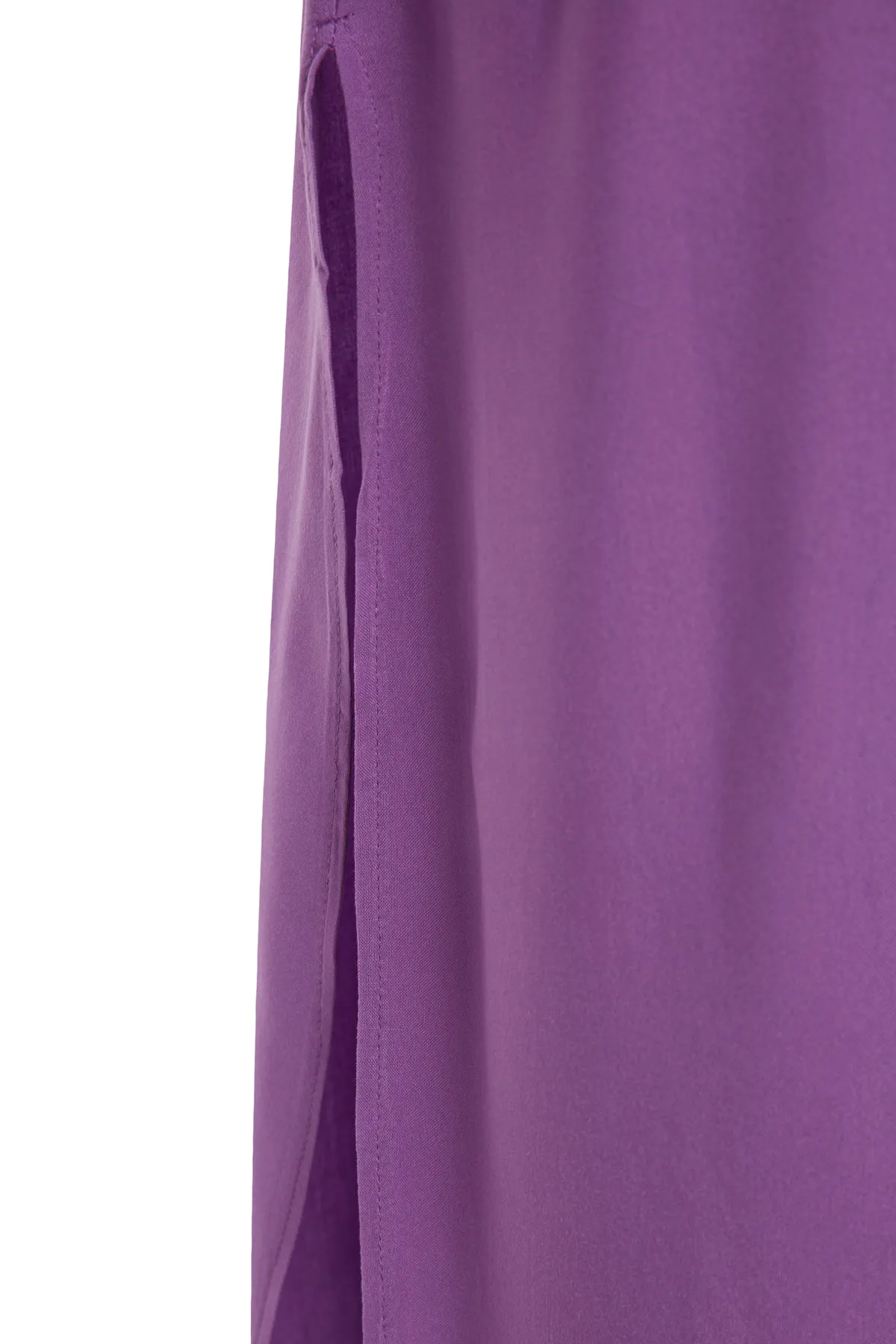 Trendyol Collection  Lila Midi-Strandkleid aus Webstoff TBESS21EL3318