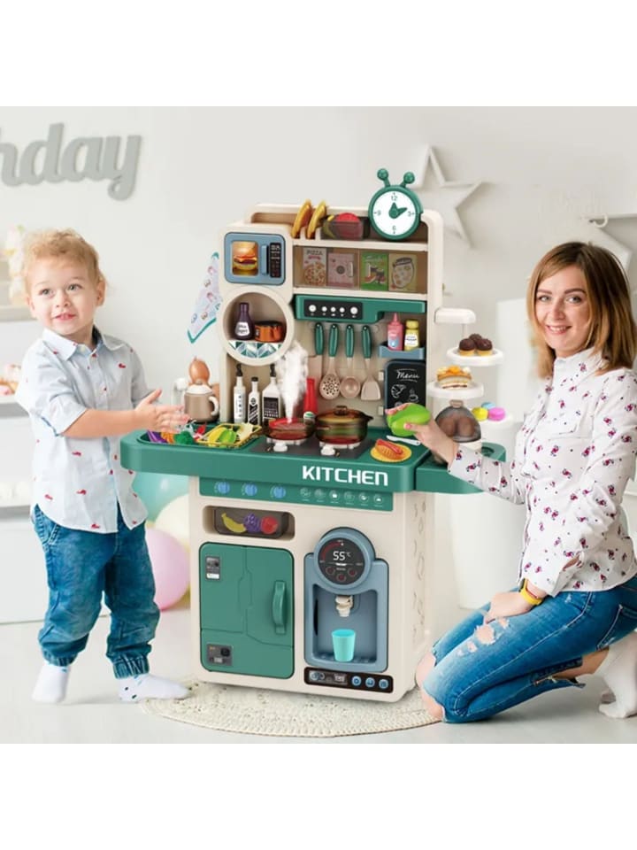 Coemo Kinderküche Tony Spielküche mit viel Zubehör - ab 3 Jahren in Türkis günstig kaufen onesize